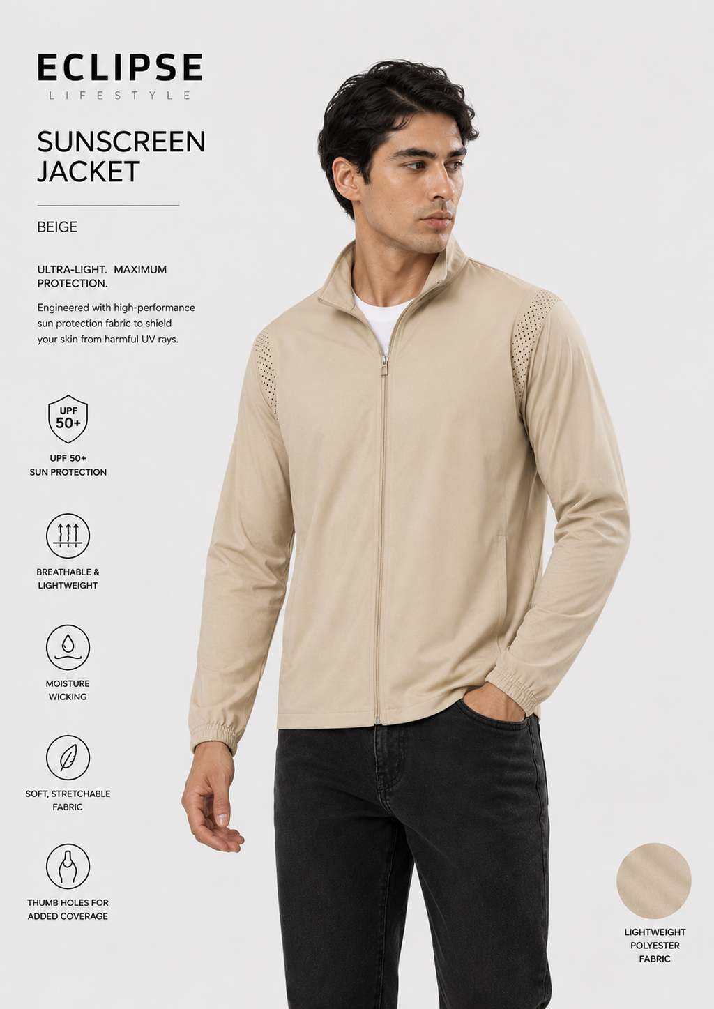 Eclipse Breeze - Men's sun-protection jacket
