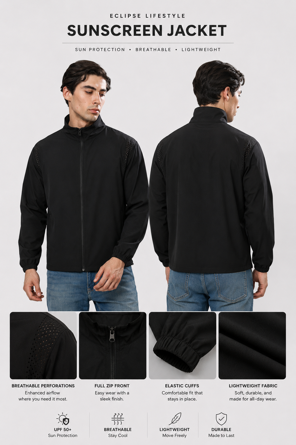 Eclipse Breeze - Men's sun-protection jacket