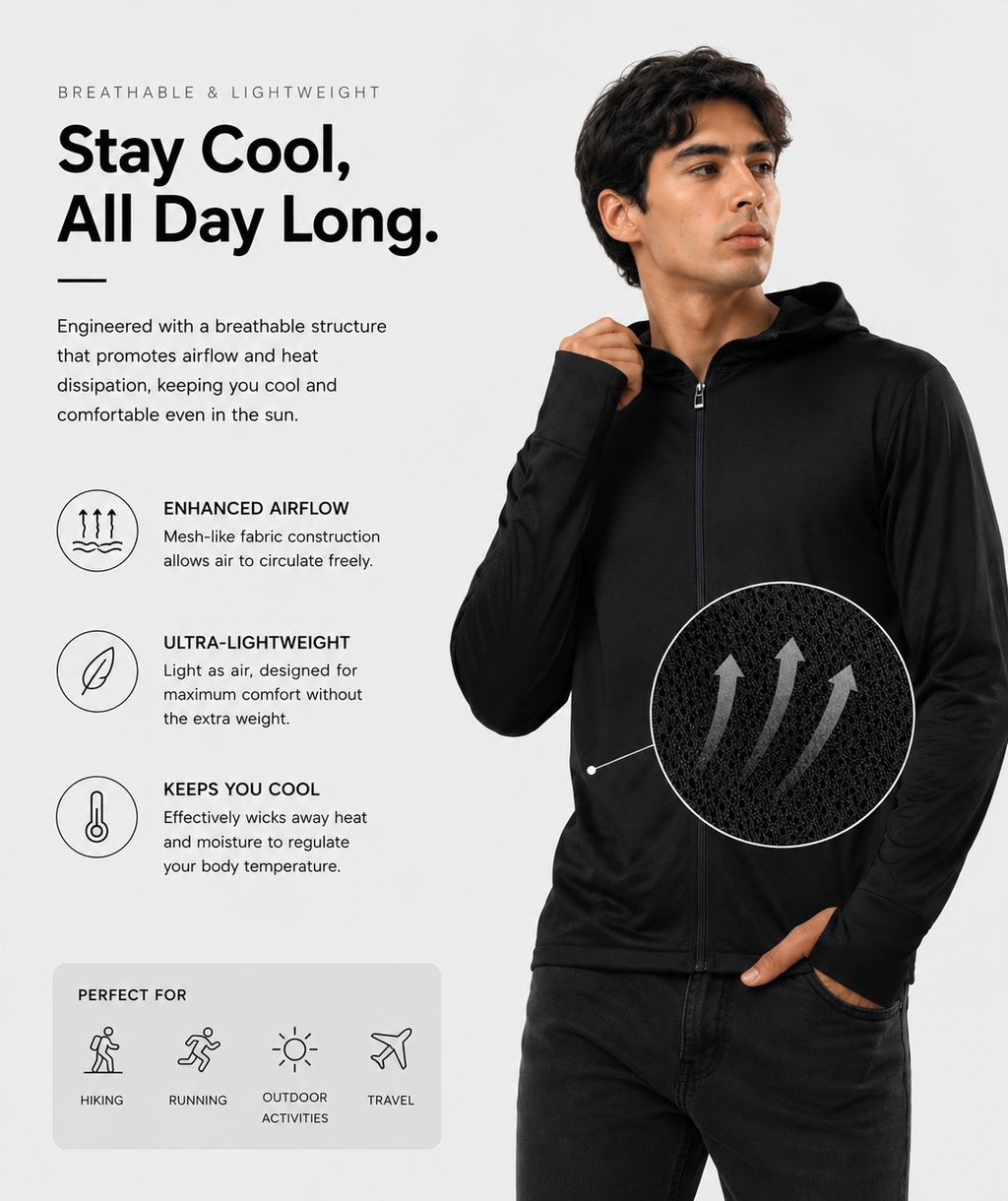 Eclipse Shade - Men's sun-protection jacket